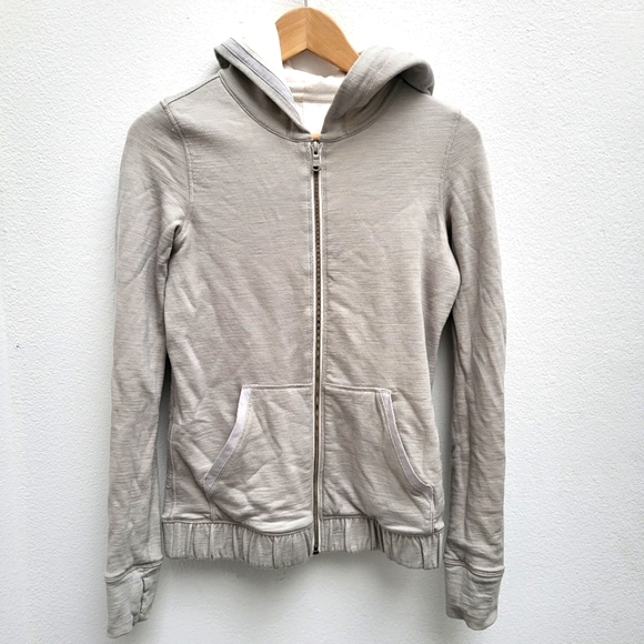 Lululemon sweater Harmonious HoodieHeathered Buff / Silver Spoon - Picture 2 of 14